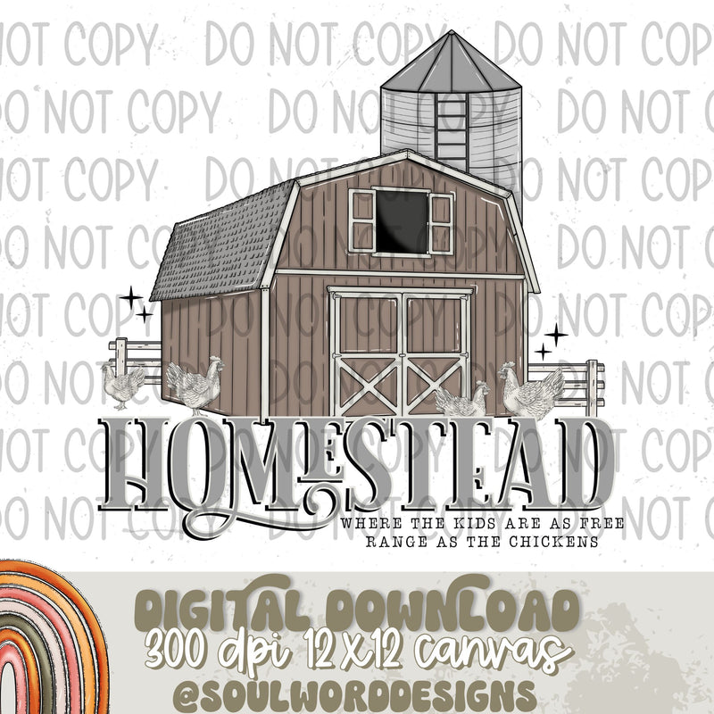 Homestead Free Range - DIGITAL DOWNLOAD