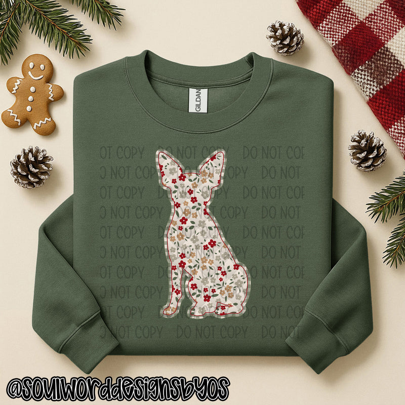 Christmas Faux Quilted Dogs Round 1 - DIGITAL DOWNLOAD