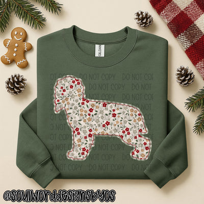 Christmas Faux Quilted Dogs Round 3 - DIGITAL DOWNLOAD