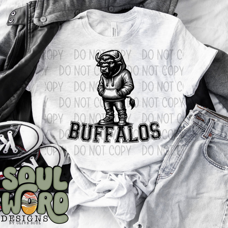 Buffalos Cool Mascot - DIGITAL DOWNLOAD