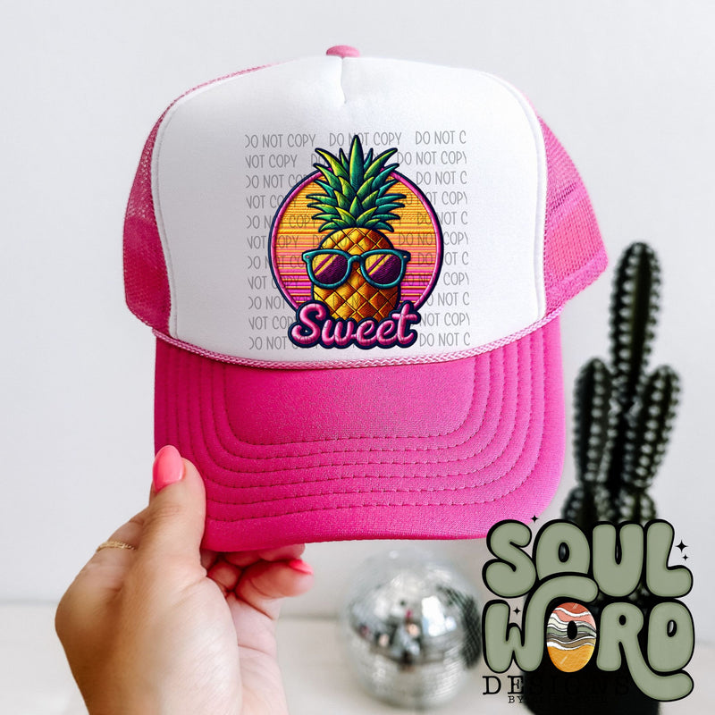 Sweet Pineapple Faux Embroidered Patch - DIGITAL DOWNLOAD