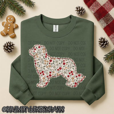 Christmas Faux Quilted Dogs Round 1 - DIGITAL DOWNLOAD