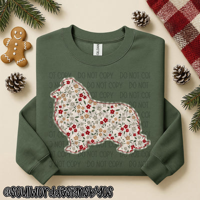 Christmas Faux Quilted Dogs Round 1 - DIGITAL DOWNLOAD