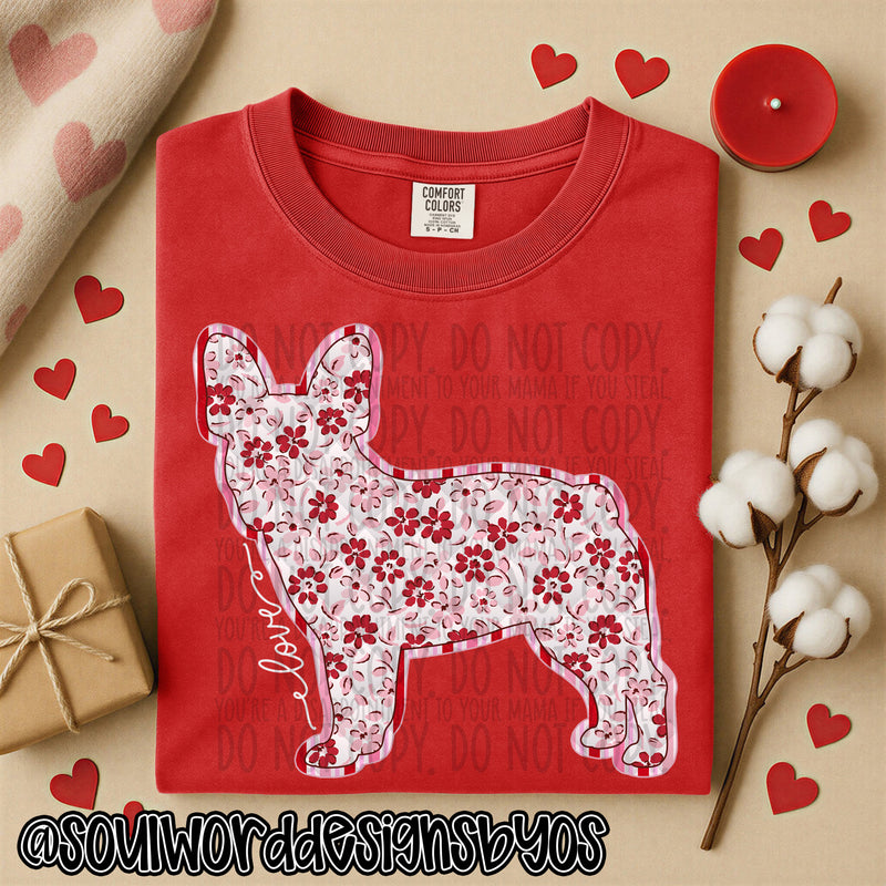 Valentine Faux Quilted Dogs - DIGITAL DOWNLOAD