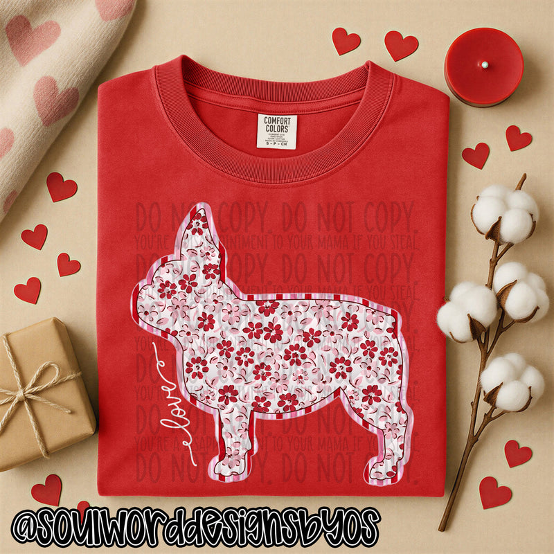 Valentine Faux Quilted Dogs - DIGITAL DOWNLOAD