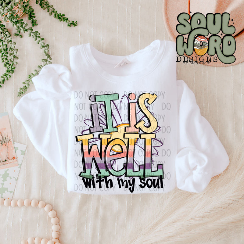 It Is Well With My Soul Doodle Sketch - DIGITAL DOWNLOAD