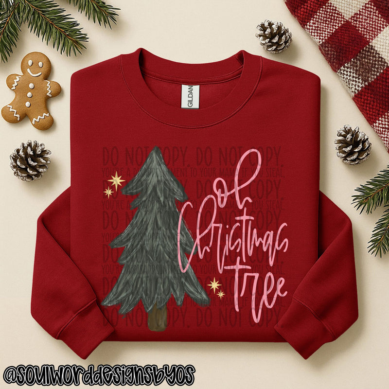 Christmas Tree Messy Brush - DIGITAL DOWNLOAD