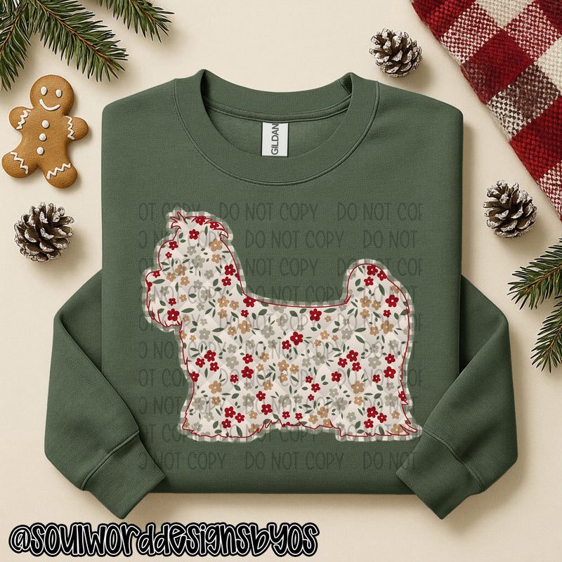 Christmas Faux Quilted Dogs Round 1 - DIGITAL DOWNLOAD