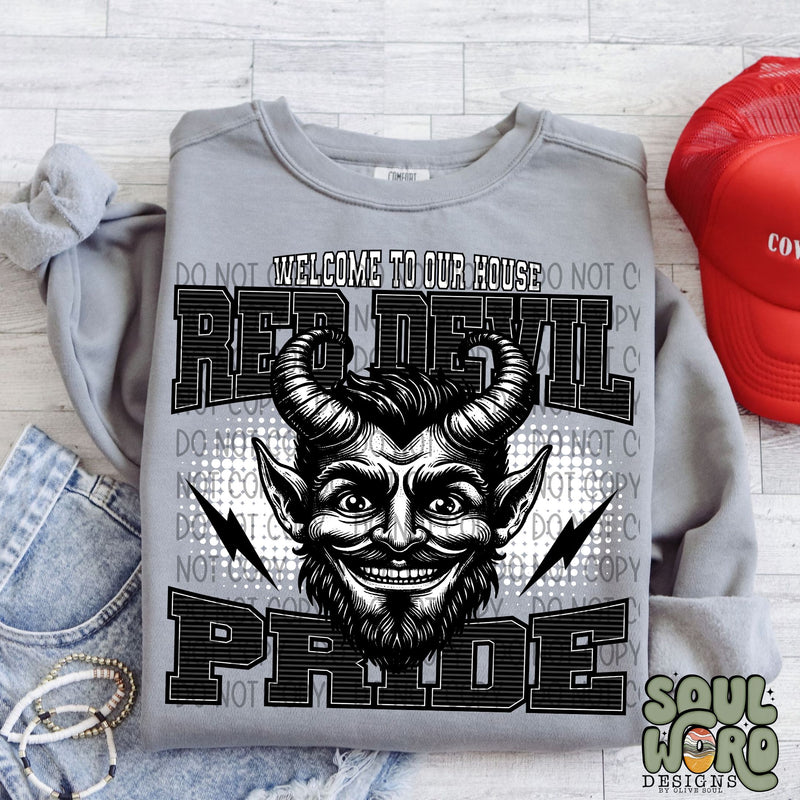 Welcome To Our House Red Devil Pride - DIGITAL DOWNLOAD