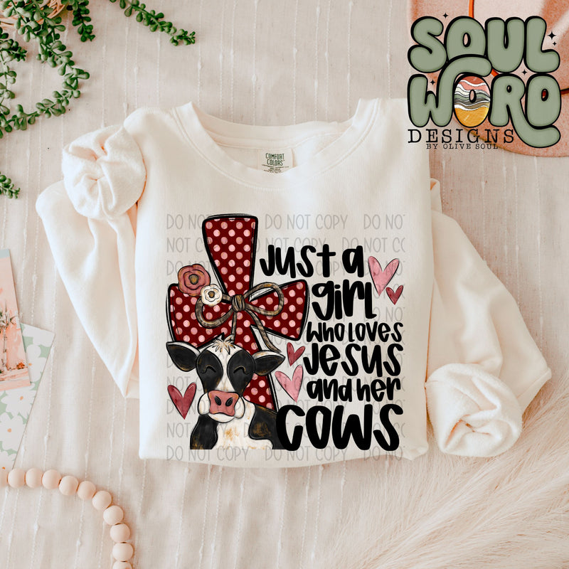 Just A Girl Who Loves Jesus And Her Cows - DIGITAL DOWNLOAD