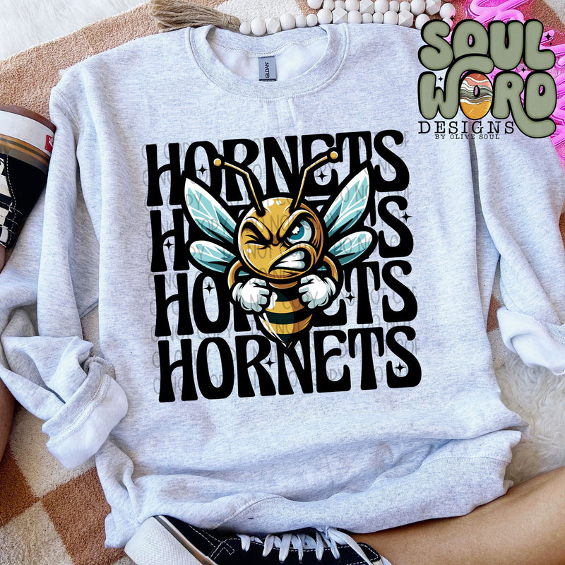 Hornets Winking Mascot - DIGITAL DOWNLOAD