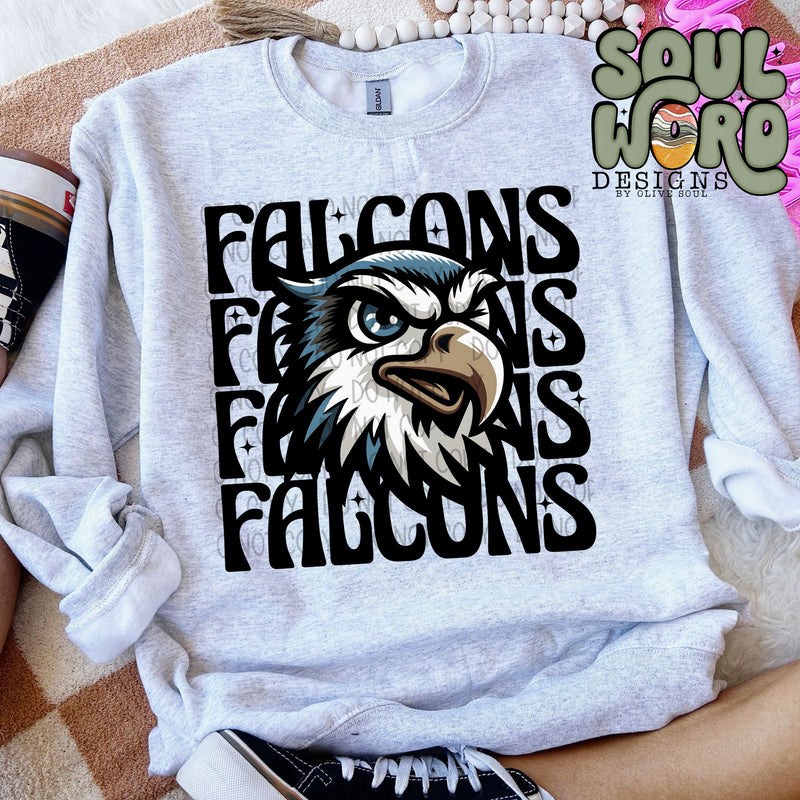 Falcons Winking Mascot - DIGITAL DOWNLOAD