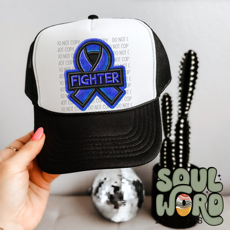 Fighter Ribbon Faux Embroidered Patch - DIGITAL DOWNLOAD
