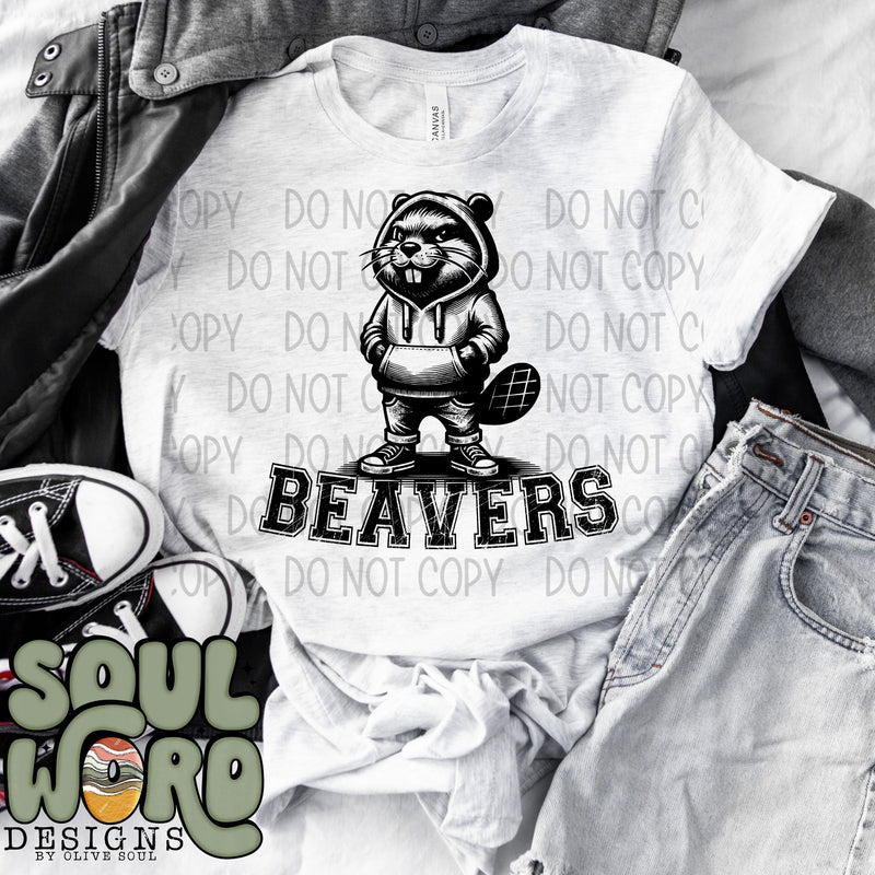 Beavers Cool Mascot - DIGITAL DOWNLOAD