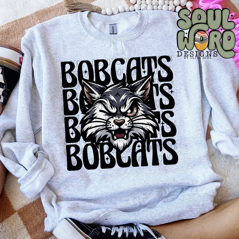 Bobcats Winking Mascot - DIGITAL DOWNLOAD