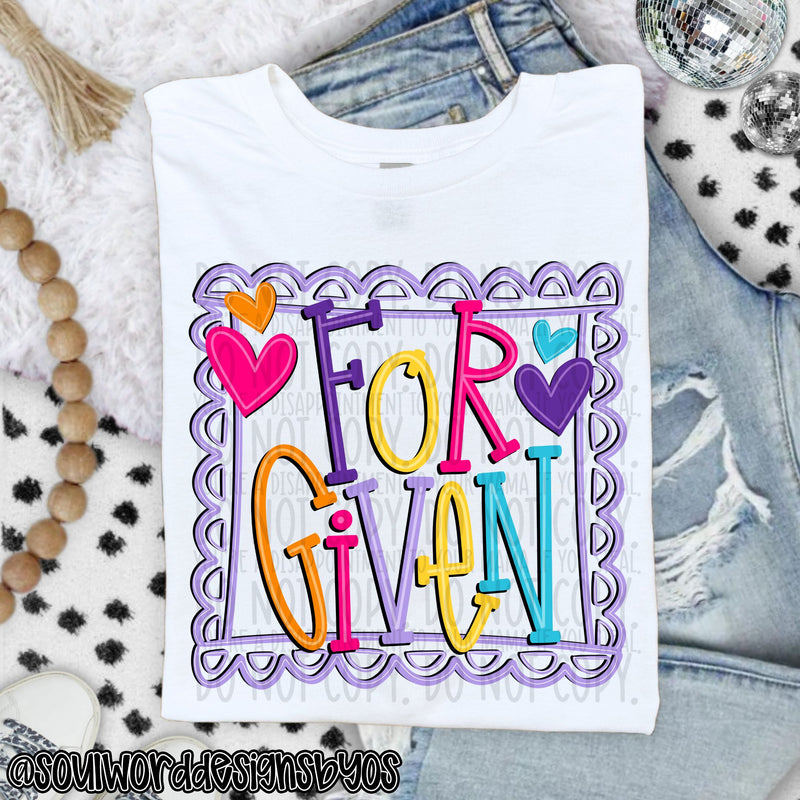 Forgiven Bright Doodle - DIGITAL DOWNLOAD