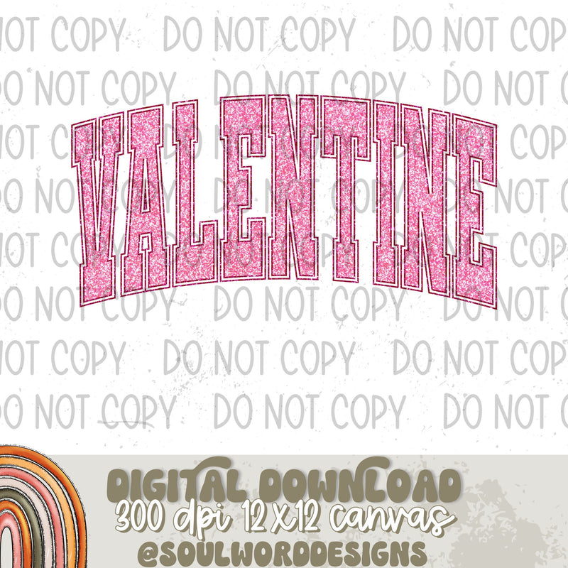 Valentine Faux Glitter - DIGITAL DOWNLOAD