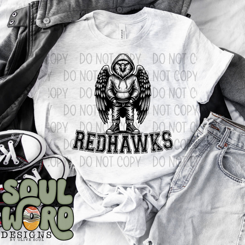 Redhawks Cool Mascot - DIGITAL DOWNLOAD