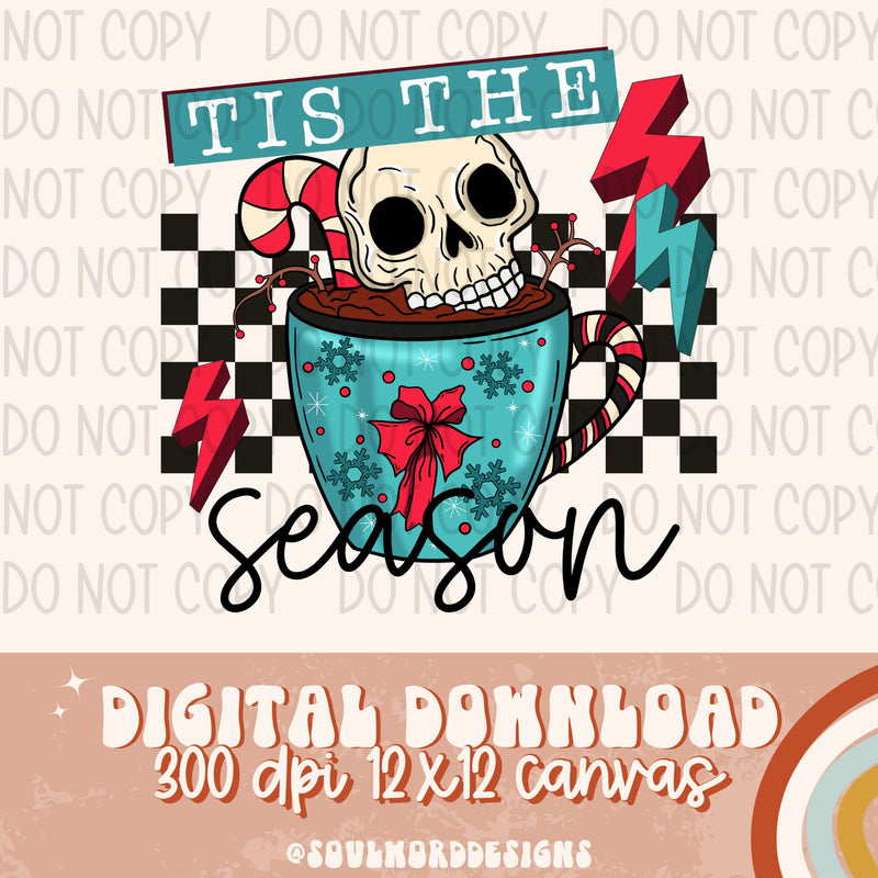 Tis The Season Christmas Cocoa - DIGITAL DOWNLOAD