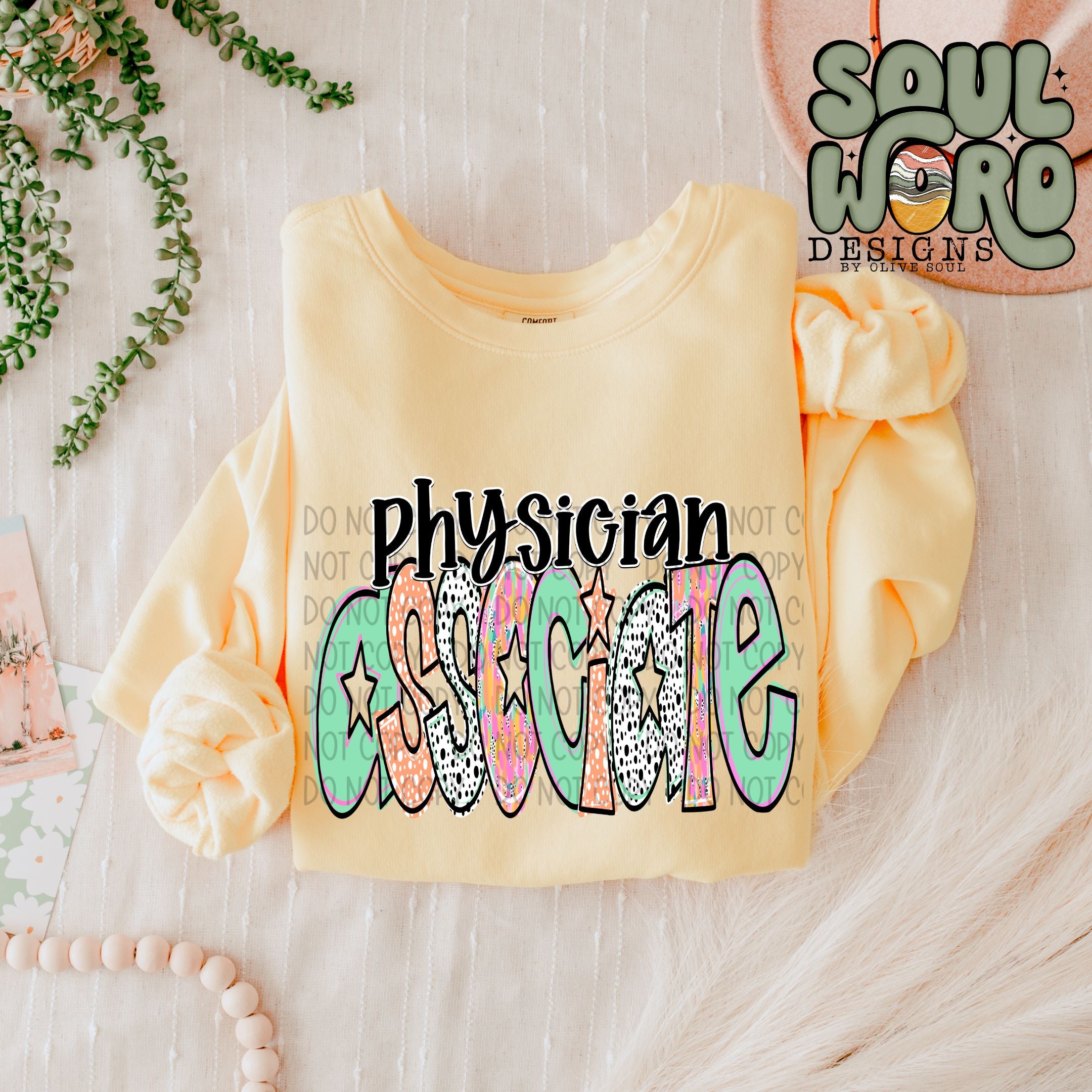 Physician Associate Bright Doodle - DIGITAL DOWNLOAD – Olive Soul