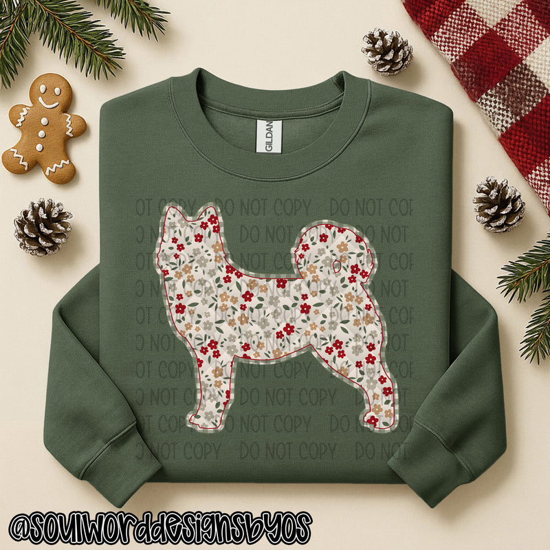 Christmas Faux Quilted Dogs Round 2 - DIGITAL DOWNLOAD