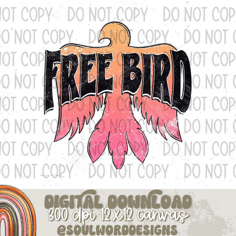 Free Bird Pink - DIGITAL DOWNLOAD