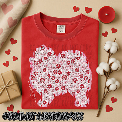 Valentine Faux Quilted Dogs - DIGITAL DOWNLOAD