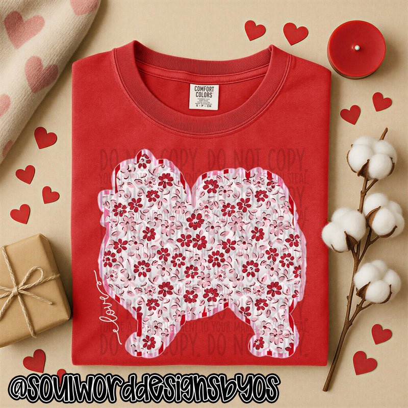 Valentine Faux Quilted Dogs - DIGITAL DOWNLOAD