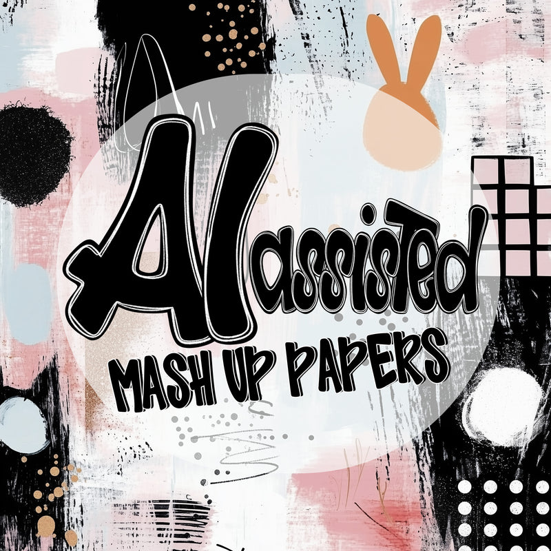 Bunny Mashup 12x12 Digital Papers - DIGITAL DOWNLOAD