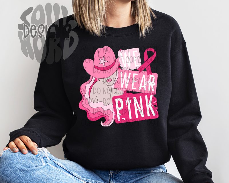 Pink Ribbon Cowgirl - DIGITAL DOWNLOAD