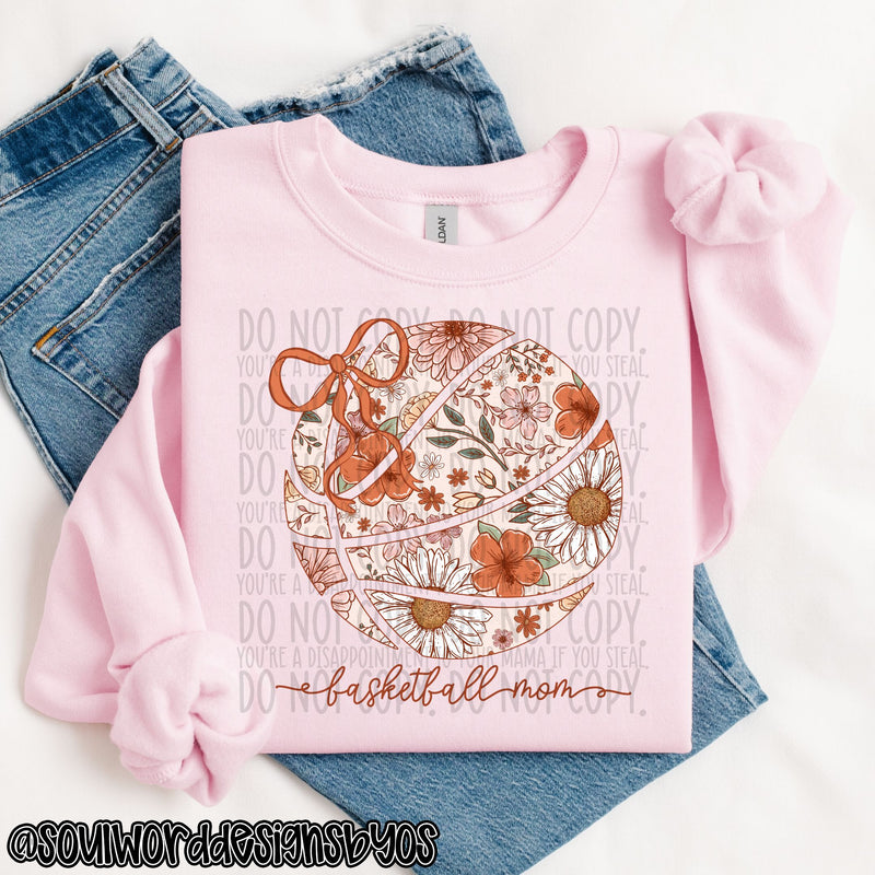 Basketball Mom Coquette Floral - DIGITAL DOWNLOAD