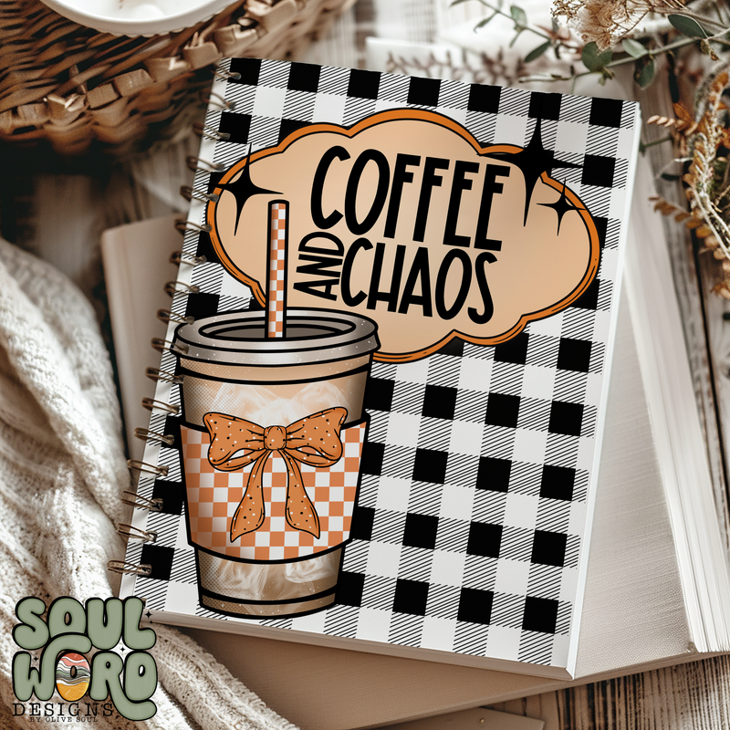 Coffee And Chaos Journal Cover - DIGITAL DOWNLOAD