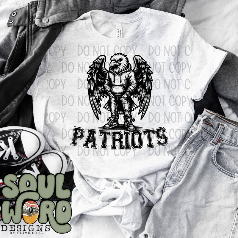 Patriots Eagle Cool Mascot - DIGITAL DOWNLOAD