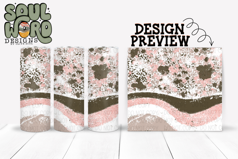 Army Green and Pink 12x12 Digital Paper Design - DIGITAL DOWNLOAD