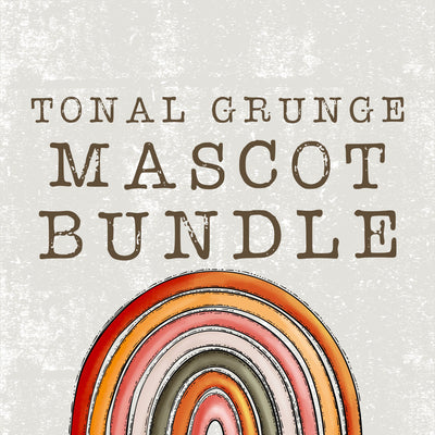 Tonal Grunge Mascot Bundle - DIGITAL DOWNLOAD