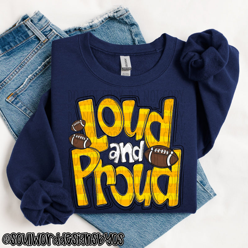 Loud & Proud Doodle Football - DIGITAL DOWNLOAD