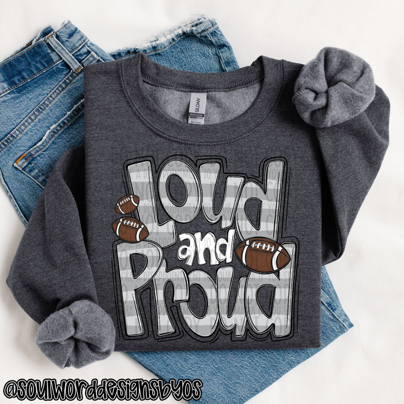 Loud & Proud Doodle Football - DIGITAL DOWNLOAD