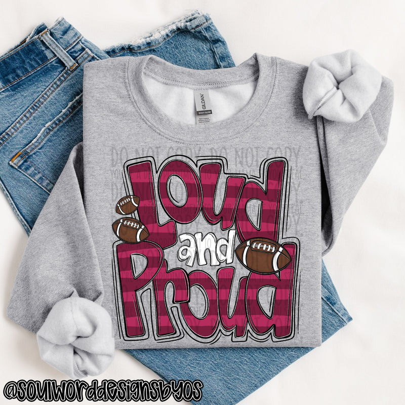 Loud & Proud Doodle Football - DIGITAL DOWNLOAD