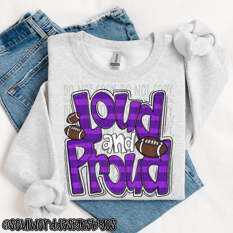 Loud & Proud Doodle Football - DIGITAL DOWNLOAD