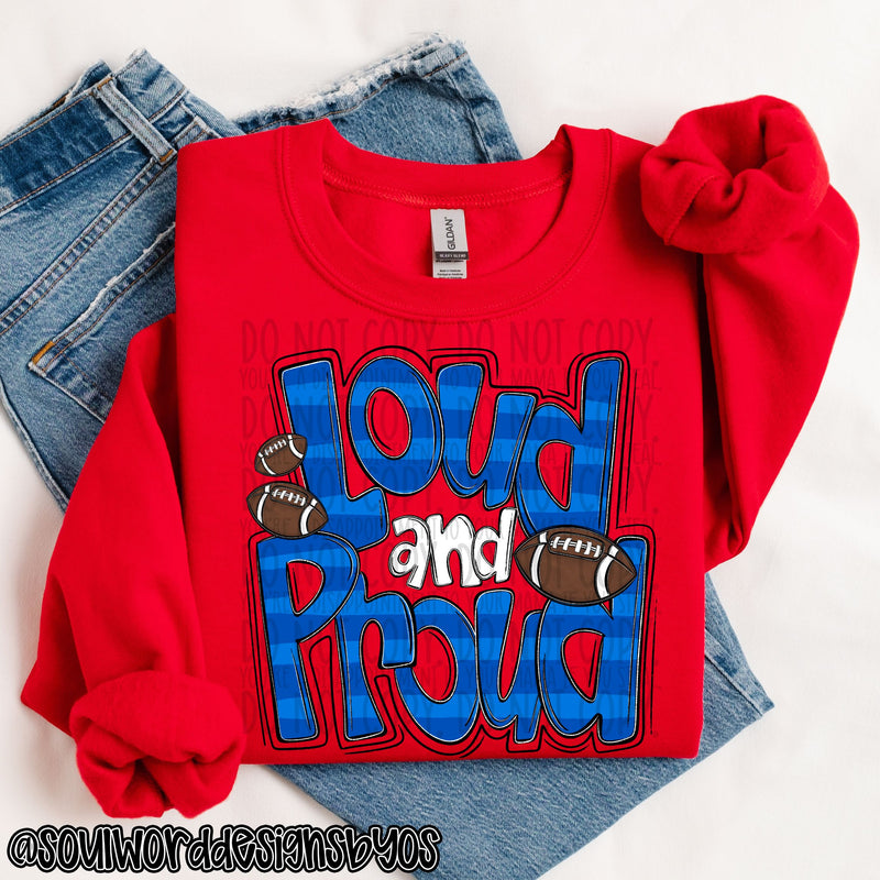 Loud & Proud Doodle Football - DIGITAL DOWNLOAD