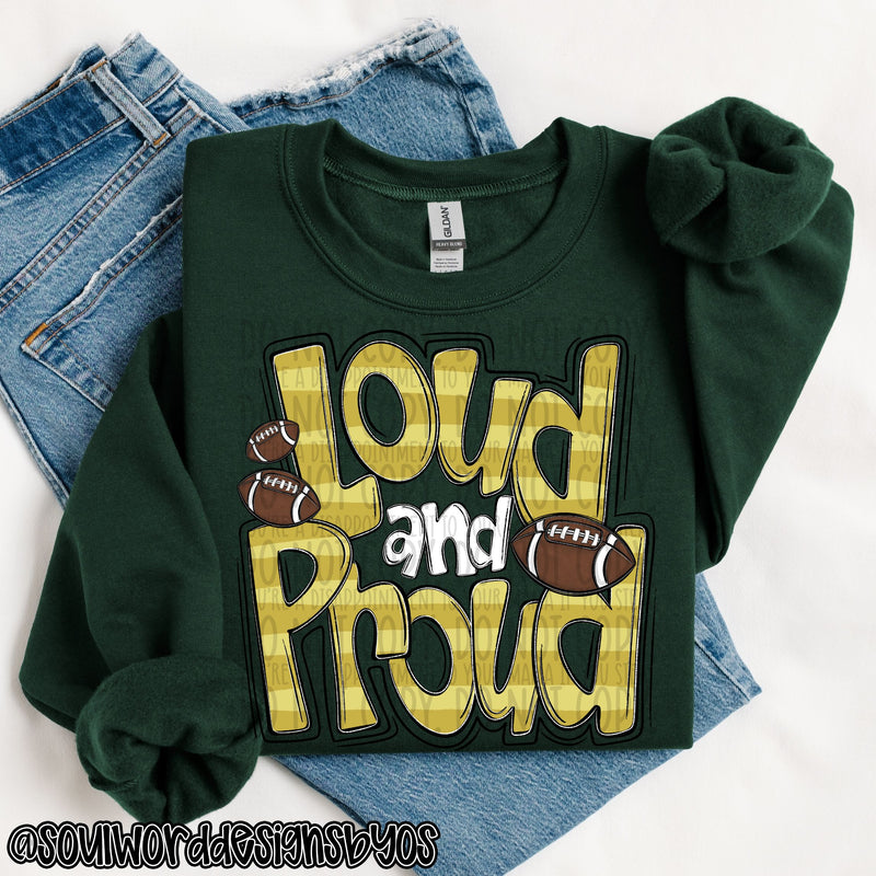 Loud & Proud Doodle Football - DIGITAL DOWNLOAD