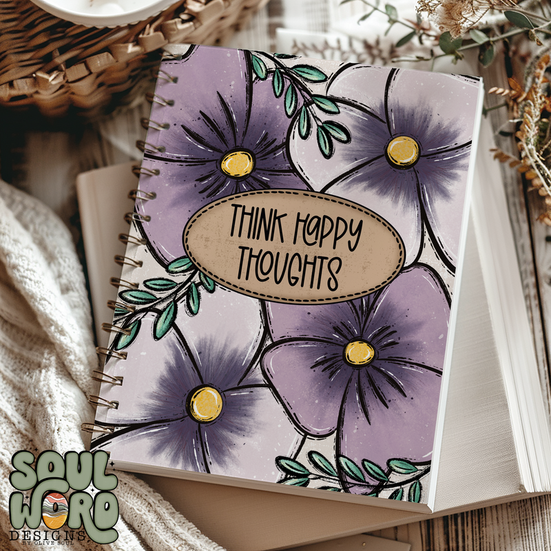 Happy Thoughts Journal Cover - DIGITAL DOWNLOAD