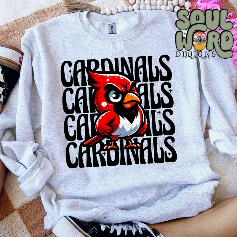 Cardinals Winking Mascot - DIGITAL DOWNLOAD