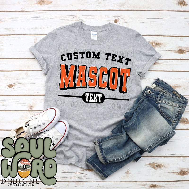 CUSTOM Classic Varsity Mascot INDIVIDUAL - DIGITAL DOWNLOAD