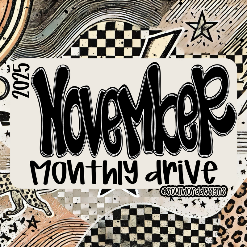 November 2025 PNG Design Drive - DIGITAL DOWNLOAD