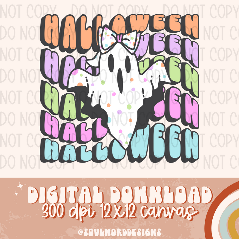 Halloween Stacked Ghost - DIGITAL DOWNLOAD