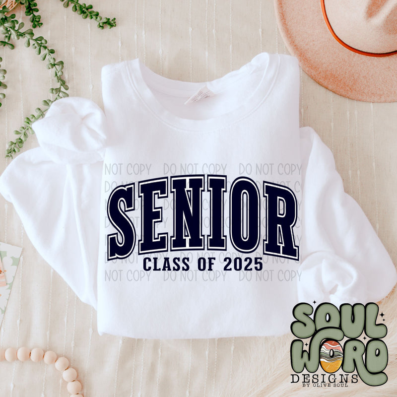 Senior Varsity Class of 2025 Color Way 4 Navy 000022 - DIGITAL DOWNLOAD