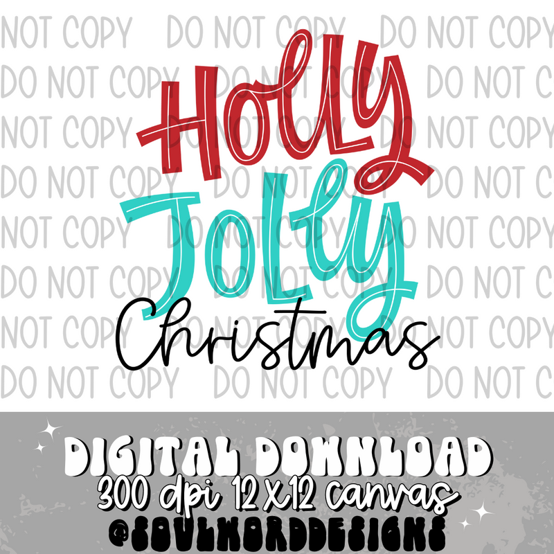 Holly Jolly Christmas - DIGITAL DOWNLOAD