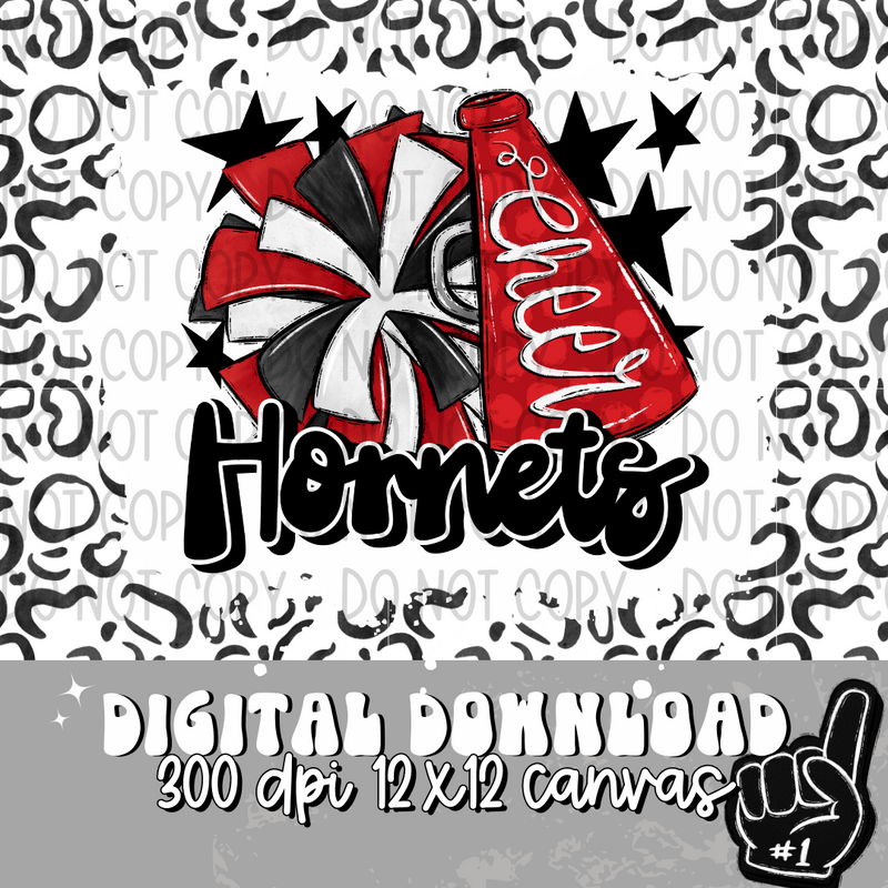 Hornets Red Cheer - DIGITAL DOWNLOAD