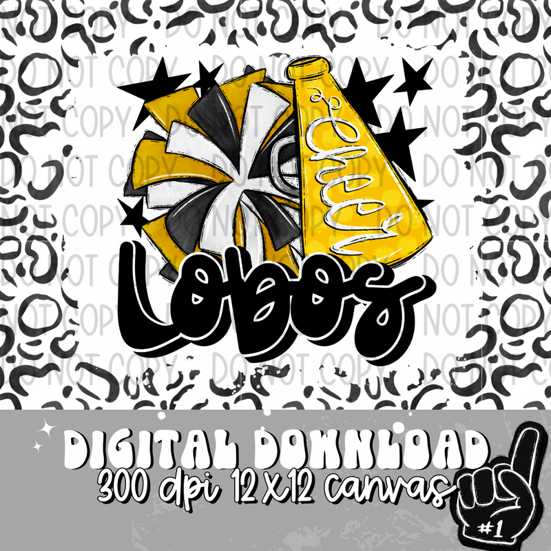 Lobos Yellow Gold Cheer - DIGITAL DOWNLOAD